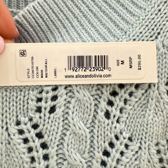 Alice + Olivia Light Blue Turtleneck Sweater - Picture 6 of 9